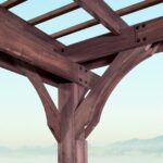 14×10 somerville pergola – walnut stain 14×10 somerville pergola – walnut stain